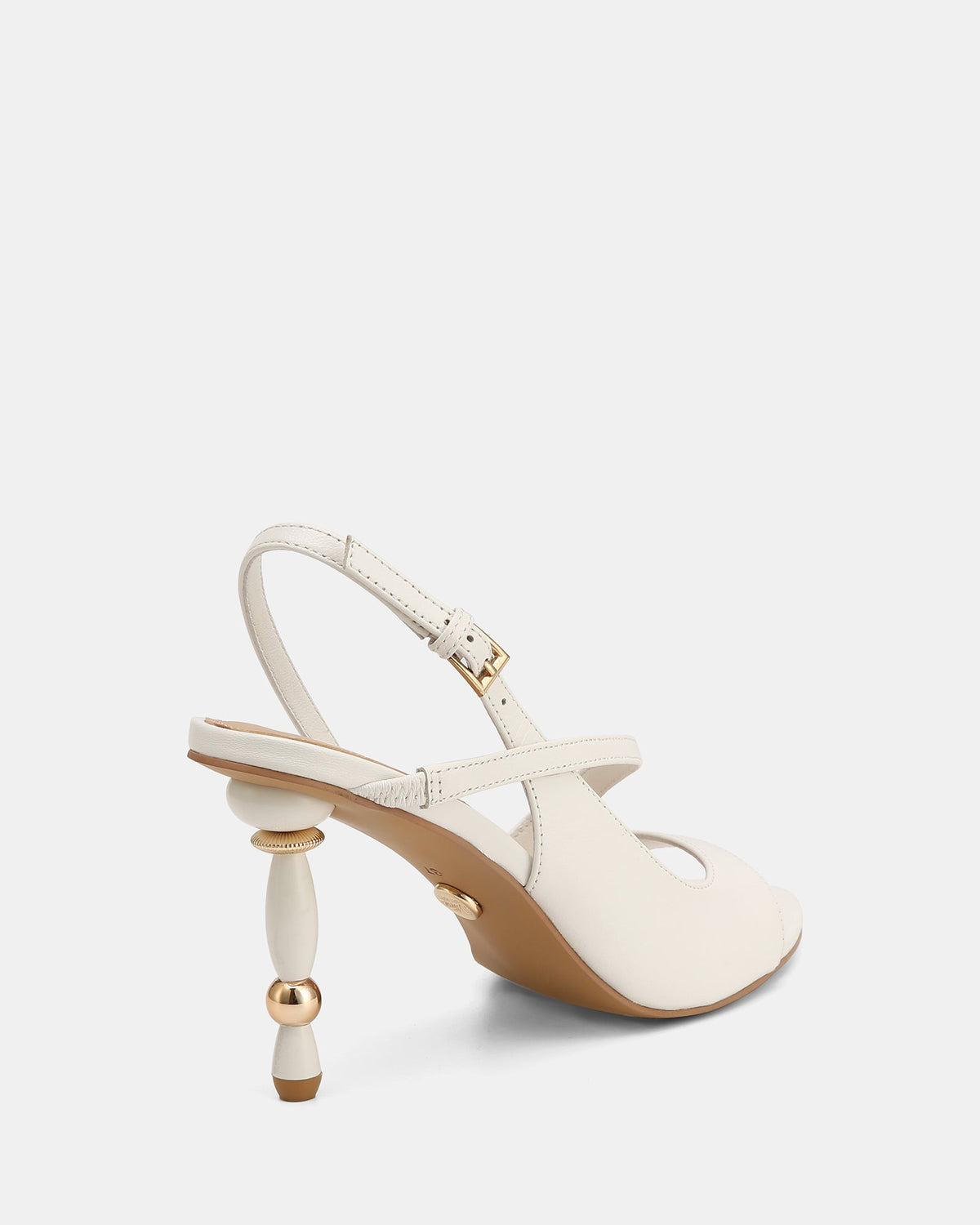 Yen High Sandals Optic White Leather