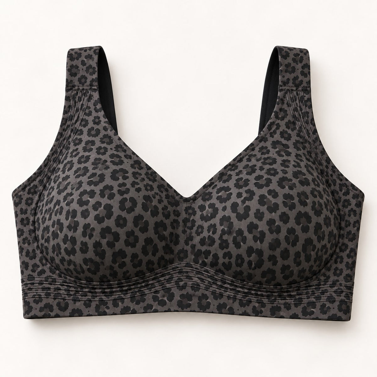 The Everyday Wireless Bra in Leopard Black
