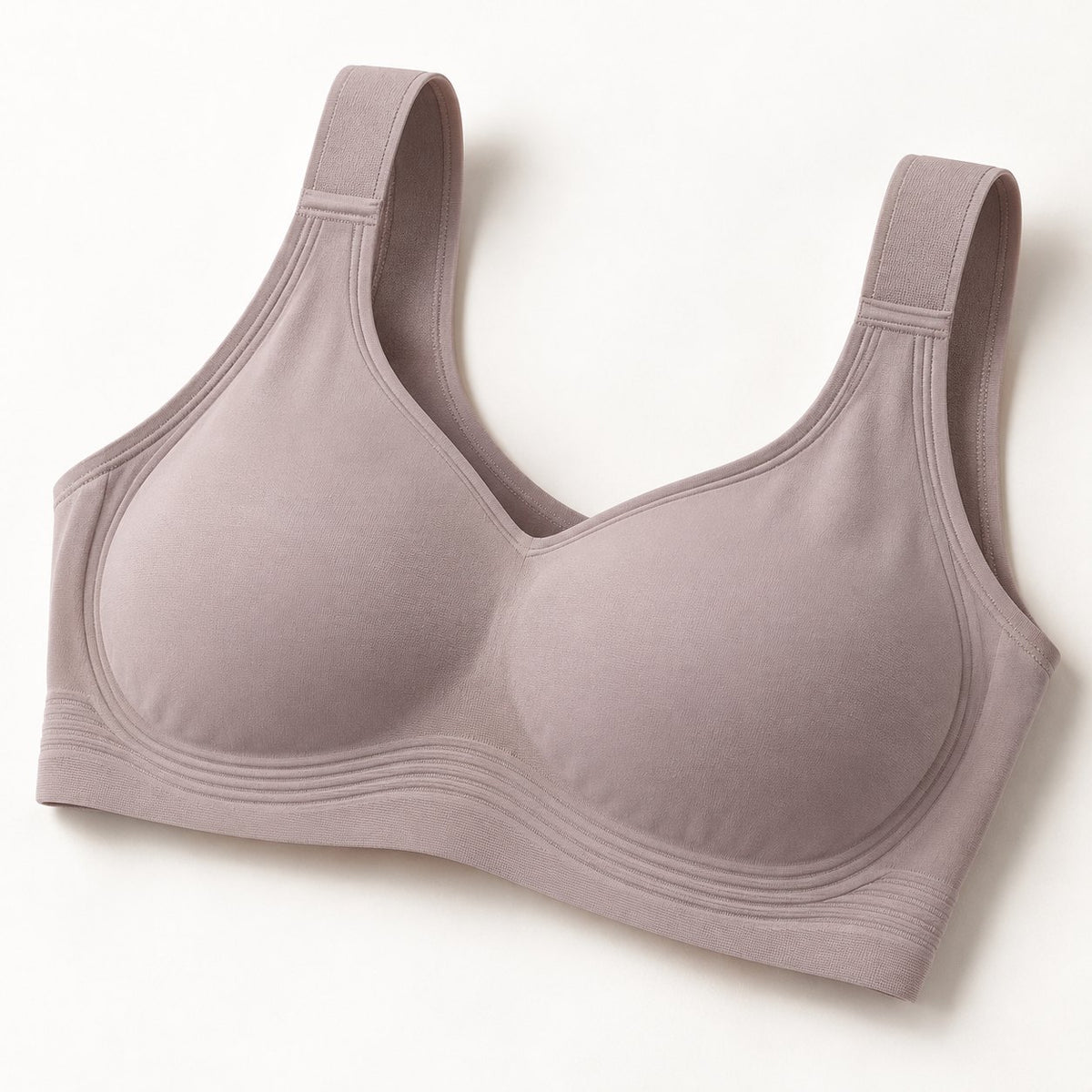 The Everyday Wireless Bra in Silk, detail view