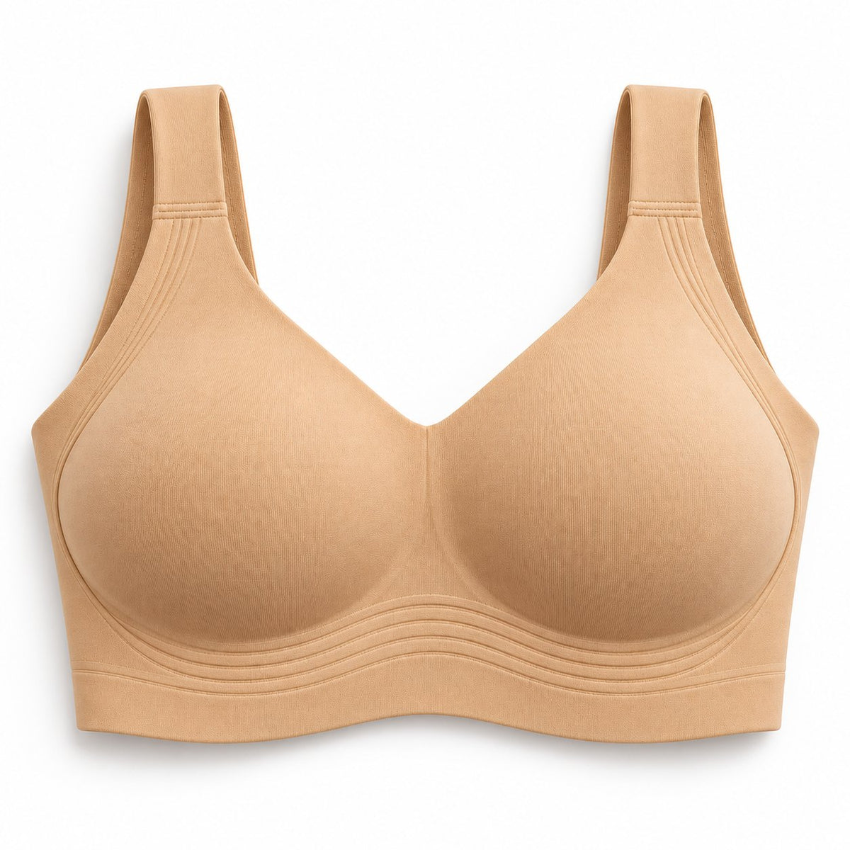 The Everyday Wireless Bra in Tan